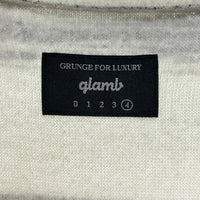 glamb グラム Simons border CS シモンズボーダーカットソー パイル地 ホワイト ブラック GB17SM/CS20 Size 4 瑞穂店