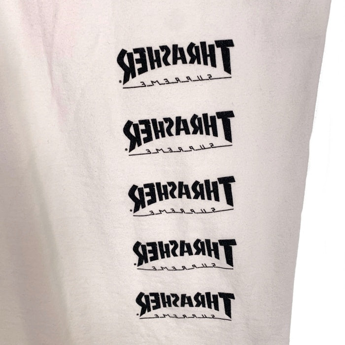 SUPREME シュプリーム 24AW Thrasher スラッシャー Back Tail Tee バックテール プリントTシャツ ホワイト Size L 福生店