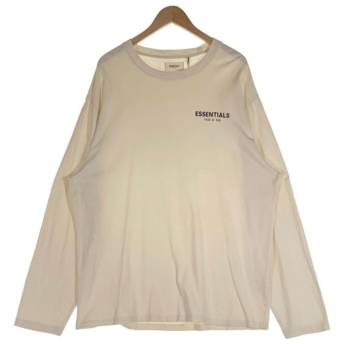 FOG ESSENTIALS エッセンシャルズ ロゴプリント 長袖 Tシャツ ロンT ホワイト Size L 福生店