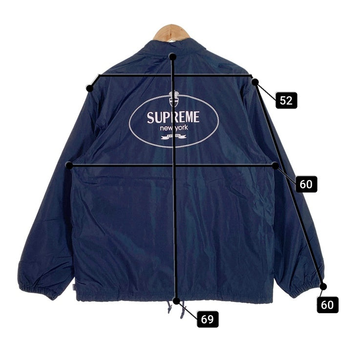 SUPREME シュプリーム 24AW Crest Coaches Jacket クレスト コーチジャケット ネイビー 刺繡 プリント Size M 福生店