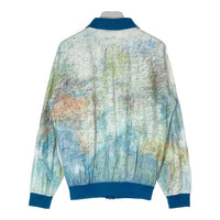 Tyvek タイベック 地図柄 YKKジップ ぺーパージャケット ブルー sizeS 瑞穂店