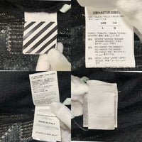 OFFーWHITE オフホワイト Diag Brushed Mohair Zip Hoodie モヘア ジップ フーディー パーカー ブラック OMHA073R20B02023 Size L 福生店