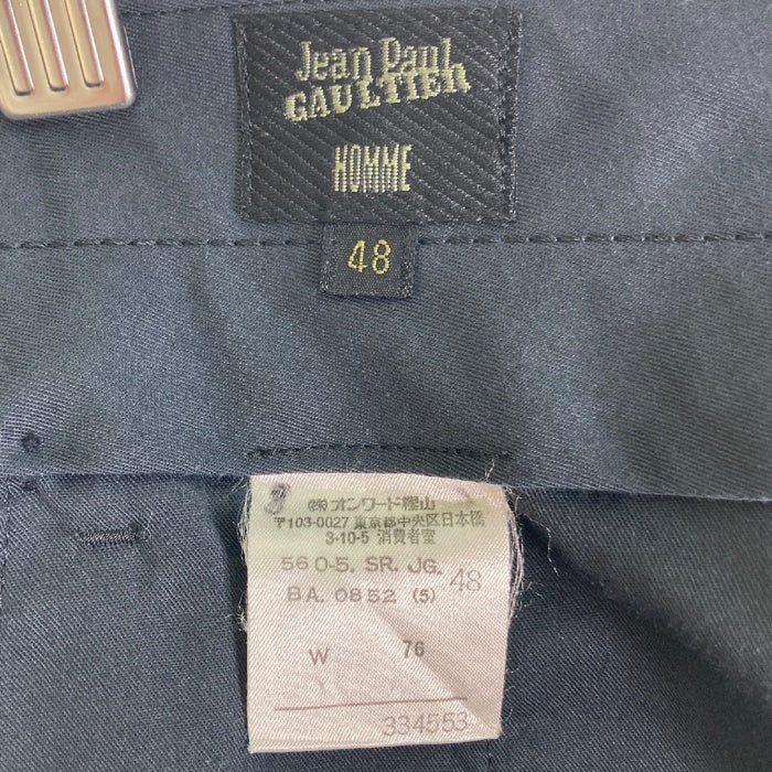 Jean Paul GAULTIER ジャンポール ゴルチエ HOMME セットアップ ジャケット パンツ ブラック size48 瑞穂店