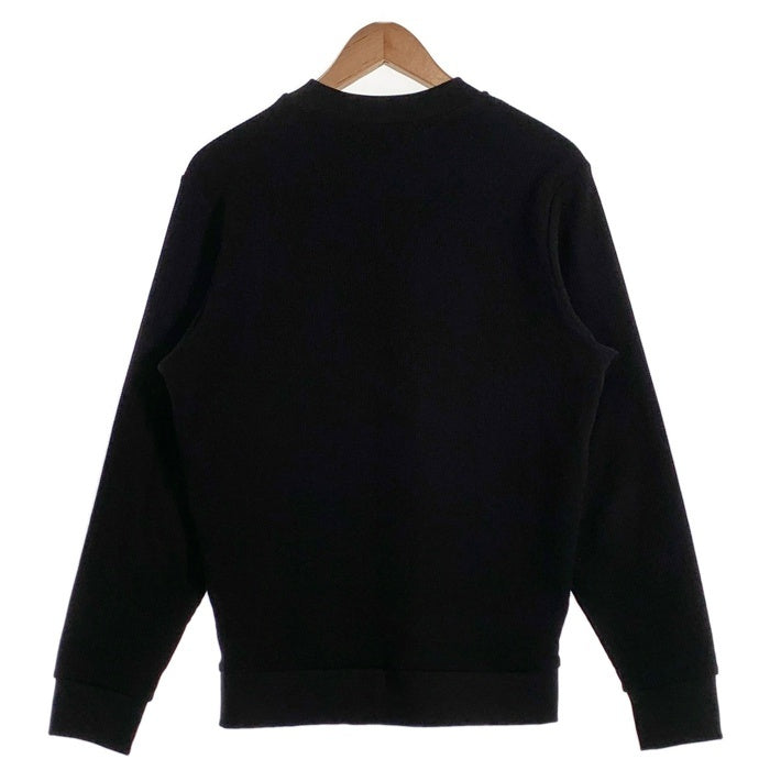 DIESEL ディーゼル S-PEWTER ラバーロゴパッチ ワッフル ロングスリーブカットソー ブラック Size M 福生店