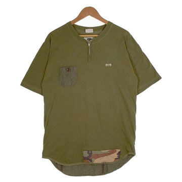 eye COMME des GARCONS コムデギャルソン JUNYA WATANABE ジュンヤワタナベ ハーフジップ 半袖 Tシャツ グリーン WM-T903 Size L 福生店