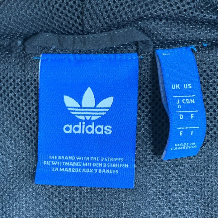 adidas アディダス BR6984 3Stripes Windbreaker 3ストライプ ウィンドブレーカー ジャケット ブラック sizeO 瑞穂店