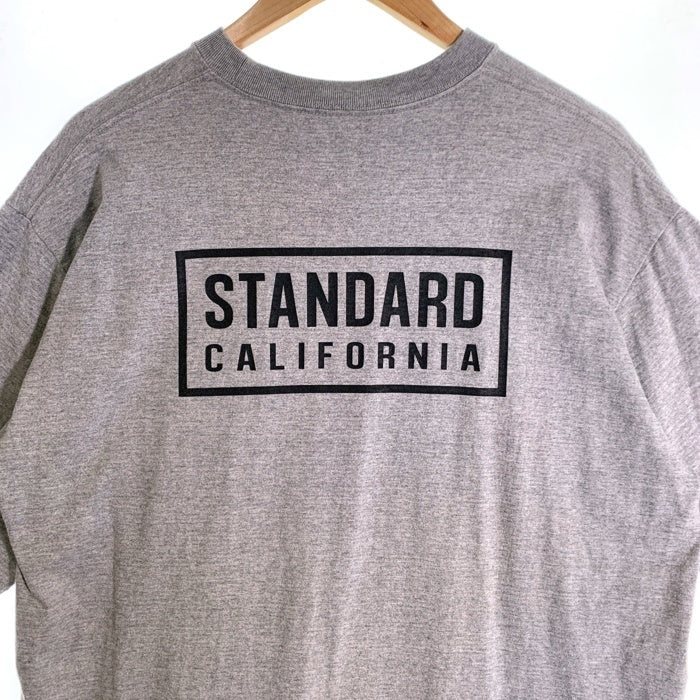 STANDARD CALIFORNIA スタンダードカリフォルニア SD HEAVYWEIGHT BOX LOGO T ヘビーウェイト ボックスロゴ プリントTシャツ グレー Size XL 福生店