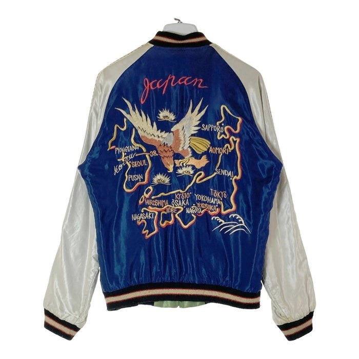 TOYO ENTERPRISE 東洋エンタープライズ  TT13608 SOUVENIR JACKET JAPAN MAP×DRAGON スカジャン ネイビー sizeM 瑞穂店