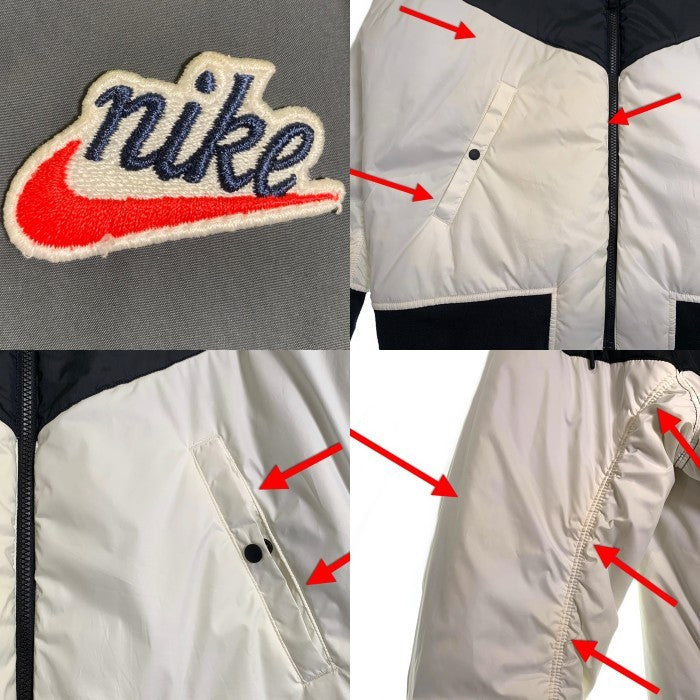 NIKE ナイキ NSW ウィンドランナー リバーシブル ジップアップジャケット 中綿 ブラック ホワイト DB5084-010 Size XXL 福生店