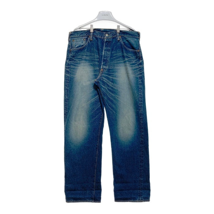 EVISU PARIS エヴィス ボタンフライ デニムパンツ ジーンズ インディゴ 白カモメペンキ Size 36 瑞穂店