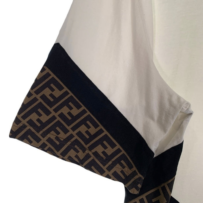 FENDI フェンディ 23SS FF ズッカ柄 オーバーサイズ 半袖 Tシャツ ホワイト FAF682AN68 Size XL 福生店