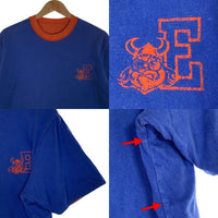 EASTPORT VIKINGS リバーシブル ダブルフェイス Tシャツ オレンジ ブルー Size M-L 相当 福生店