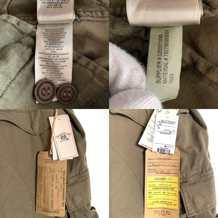 RRL ダブルアールエル ラルフローレン SURPLUS CARGO SHORT カーゴショーツ ショートパンツ オリーブ Size 38 福生店