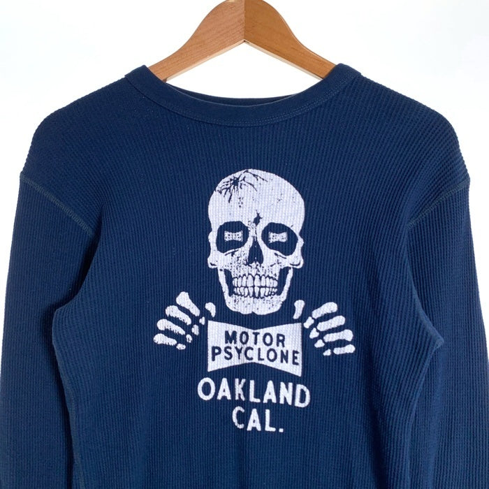 FREEWHEELERS フリーホイーラーズ Power Wear MOTOR PSYCLONE クルーネックサーマルカットソー ネイビー Size M 福生店