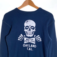 FREEWHEELERS フリーホイーラーズ Power Wear MOTOR PSYCLONE クルーネックサーマルカットソー ネイビー Size M 福生店