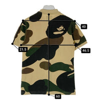 A BATHING APE アベイシングエイプ ビッグフェイスカモ ポロシャツ カーキ sizeS 瑞穂店