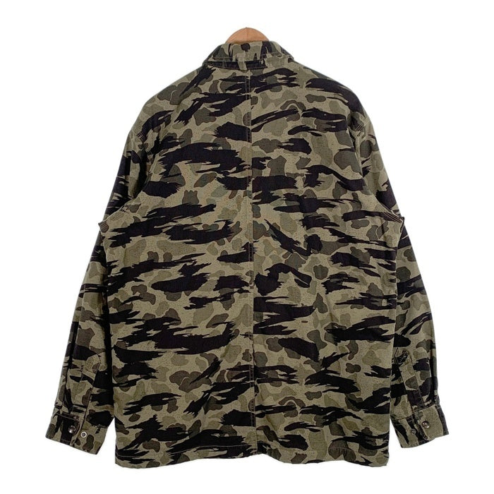 Carhartt カーハート CANVAS FLEECE LINE CAMO SHIRT JACKET キャンバス 内フリース カモフラージュ シャツジャケット グリーン 105171 N15 Size L 福生店