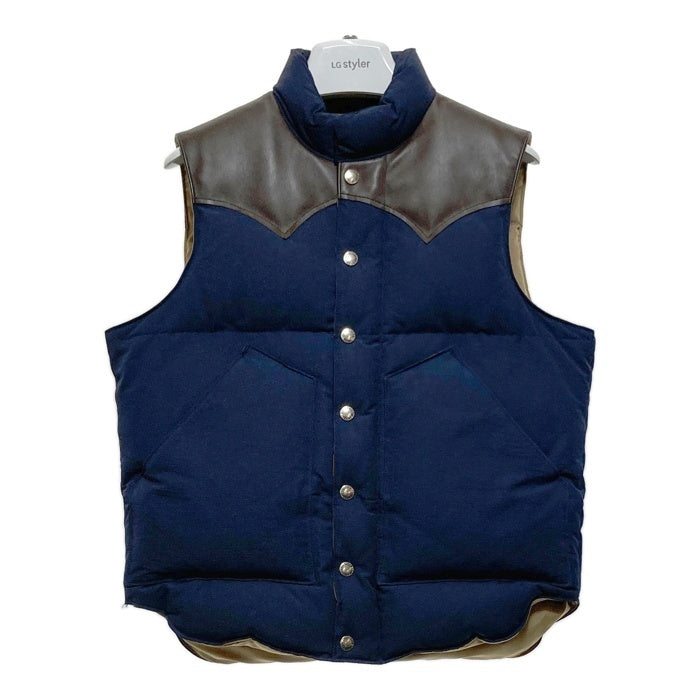 SUGAR CANE シュガーケーン レザーヨーク ダウンベスト ネイビー SC12340 Size S 瑞穂店