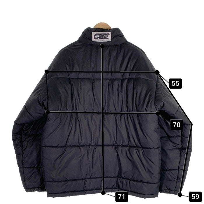 CALEE キャリー Retroreflector Padded Jacket レトロリフレクター パデッドジャケット 中綿 ブラック Size L 福生店