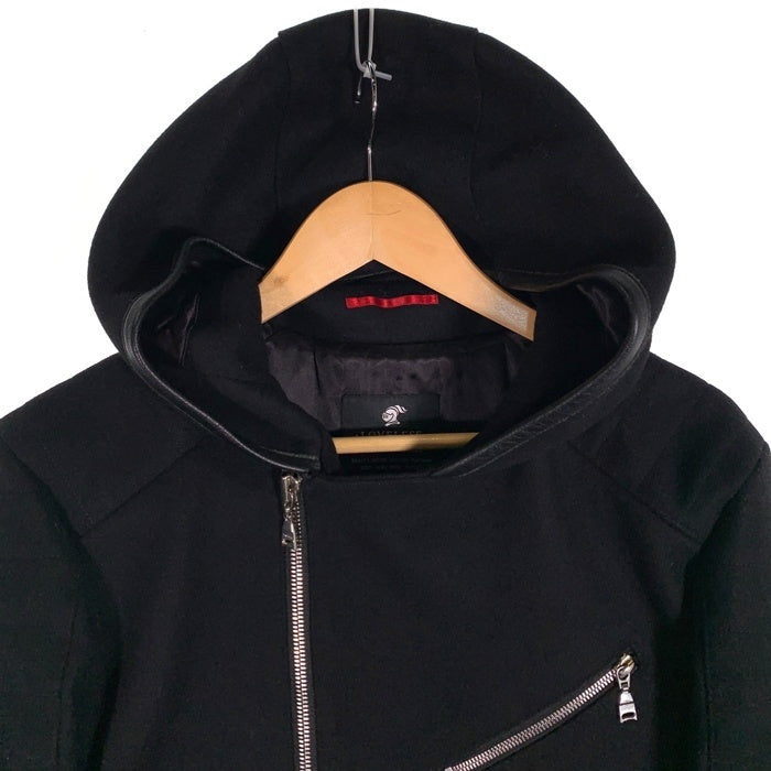LOVELESS ラブレス メルトン ウール ライダースジャケット ブラック Size 2 福生店