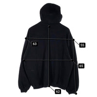 80's STUSSY ステューシー プルオーバースウェットパーカー 胸ポケットロゴ刺繡 ブラック 裏起毛 USA製 黒タグ オールド 短丈ボックス Size L 福生店