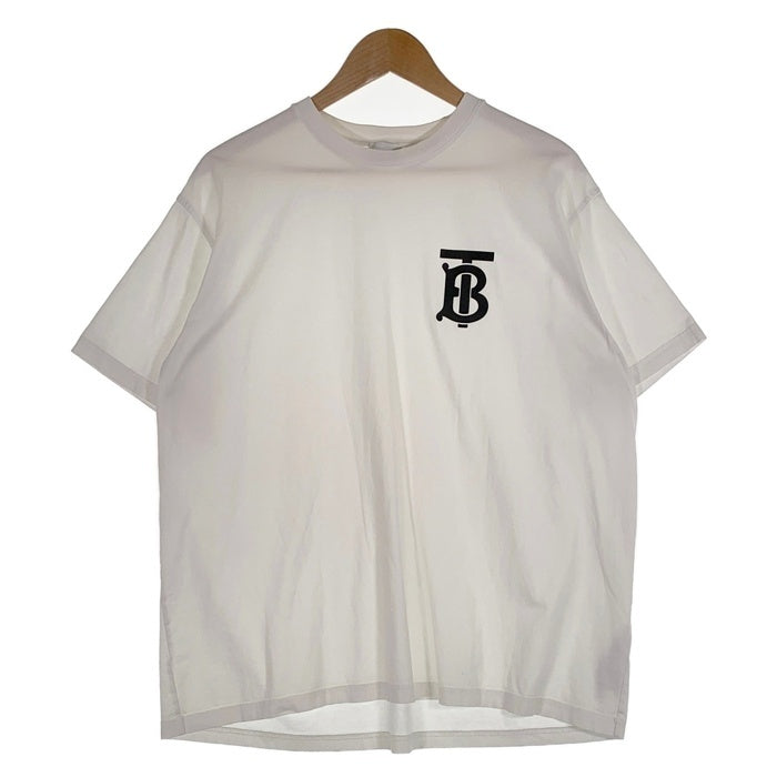 BURBERRY LONDON ENGLAND バーバリー ラバーロゴプリント Tシャツ ホワイト 8017485 Size L 福生店