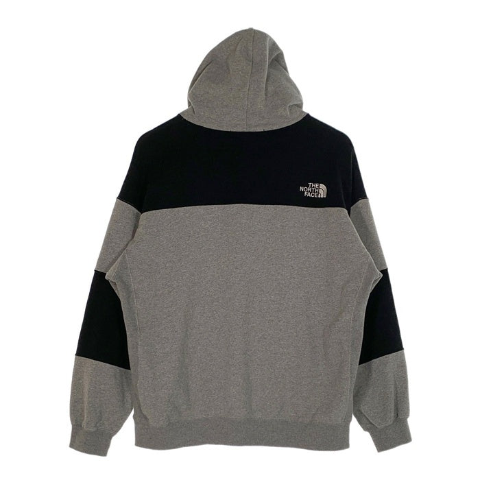 THE NORTH FACE ノースフェイス Nuptse Sweat Hoodie ヌプシスウェットフーディ プルオーバーパーカー グレー ブラック NT12022R Size M 福生店