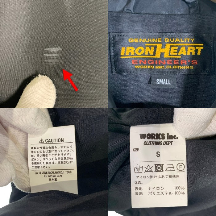 IRONHEART アイアンハート 20th ナイロンコーチジャケット プリント ブラック IHJ-117 Size S 福生店