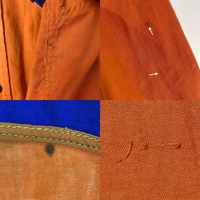 US古着 40's TEXBESTUNIFORM ワークシャツ オレンジ size15 瑞穂店