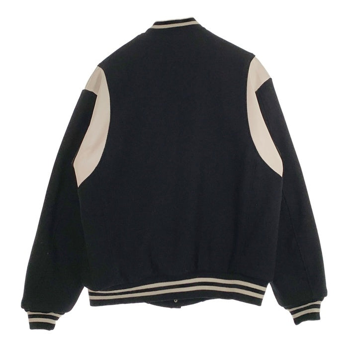SUBCULTURE サブカルチャー 24AW STADIUM JACKET スタジアムジャケット ウール スタジャン ブラック ホワイト SCJK-A2401 Size 3 福生店