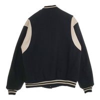 SUBCULTURE サブカルチャー 24AW STADIUM JACKET スタジアムジャケット ウール スタジャン ブラック ホワイト SCJK-A2401 Size 3 福生店
