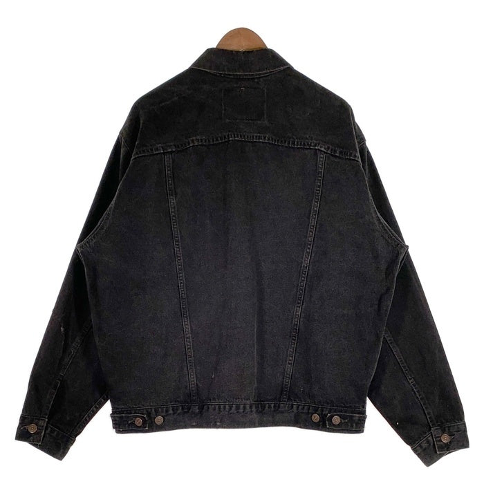 90's Levi's リーバイス 70507-4159 ブラックデニムトラッカージャケット 後染め トップ裏715 USA製 size L 福生店