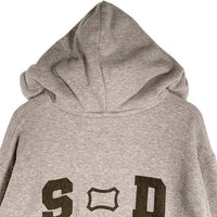 STANDARD CALIFORNIA スタンダードカリフォルニア SD Logo After Hood Sweat ダブルフェイス 後付けフード プルオーバースウェットパーカー グレー Size L 福生店