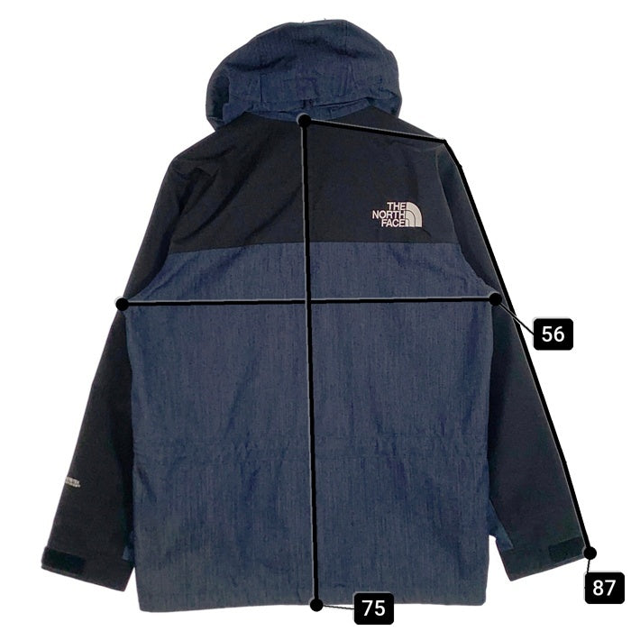 THE NORTH FACE ノースフェイス Mountain Light Denim Jacket マウンテンライトデニムジャケット GORE-TEX インディゴ ブラック NP12032 Size M 福生店