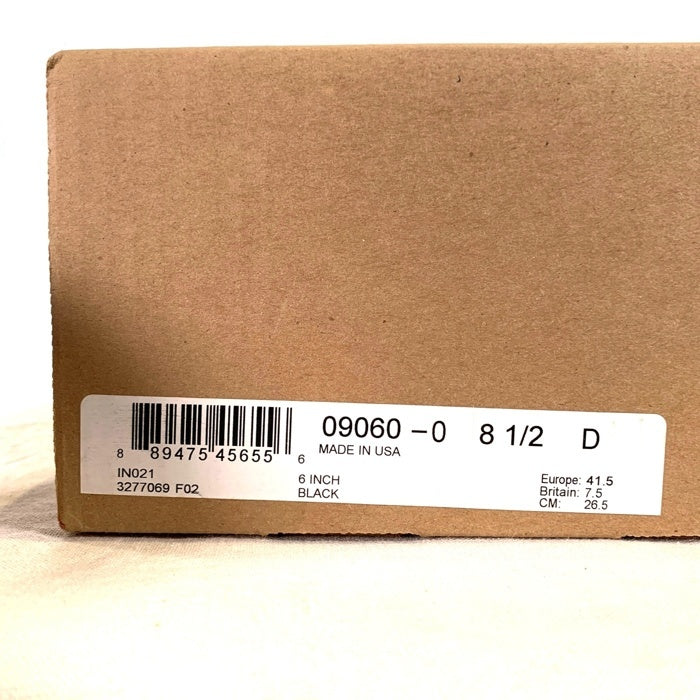 RED WING レッドウィング ベックマン フラット ボックス 6 INCH ブーツ 9060 ブラック 茶芯 USA製 Size US8.5 (26.5cm) 福生店