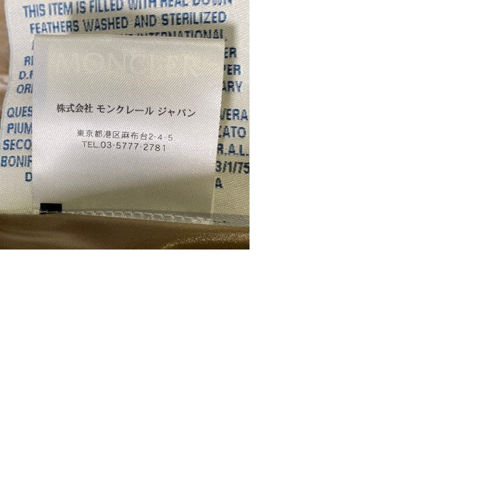 MONCLER モンクレール CHEVAL シュヴァル ダウンベスト ポリエステル ベージュ モンクレールジャパン size 3 福生店