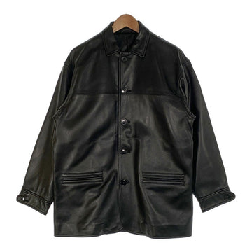 BEAMS ビームス シープスキン カーコート レザージャケット ブラック 11-18-6163-202 Size S 福生店
