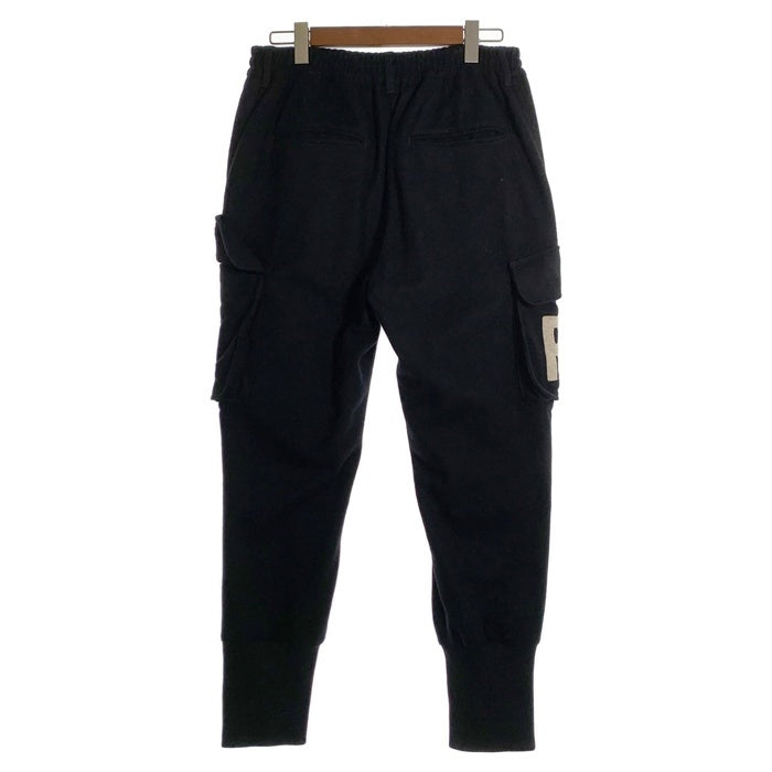 EMPORIO ARMANI エンポリオアルマーニ ウール ポリアミド カーゴパンツ ブラック 厚手 Size 46 福生店