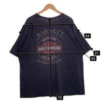 HARLEY-DAVIDSON ハーレーダビッドソン スカル バー&シールド プリントTシャツ ブラック ホンジュラス製 Size 2XL 福生店