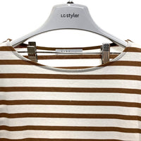 ETRE TOKYO エトレトウキョウ 1222512098-0 MIXボーダートップス ホワイトxベージュ sizeF 瑞穂店