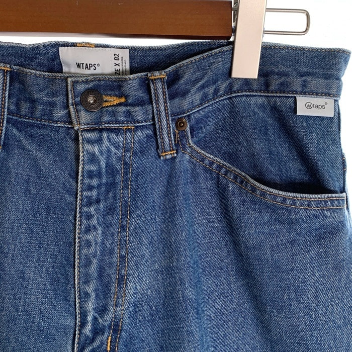 WTAPS ダブルタップス 23AW BLUES TAPER ブルーステーパー デニムパンツ ウォッシュ加工 インディゴ 232WVDT-PTM05 Size 02 福生店
