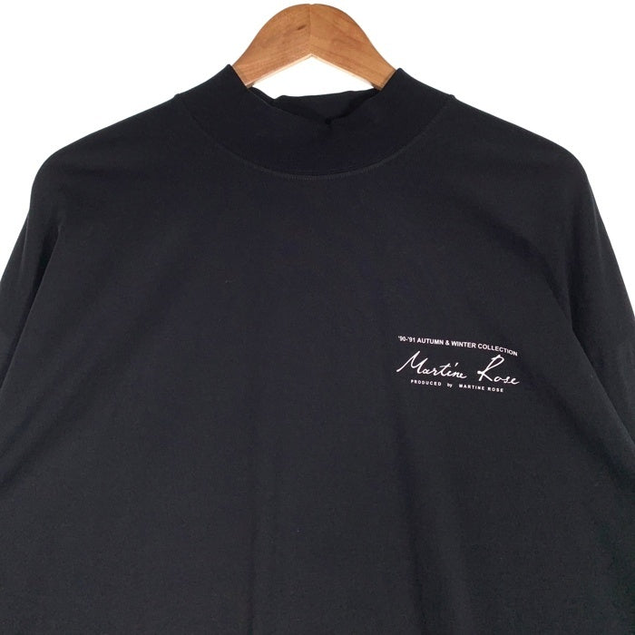 Martine Rose マーティンローズ FUNNEL NECK T-SHIRT ファネルネック ロングスリーブTシャツ ブラック Size XL 福生店