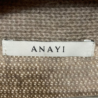 ANAYI アナイ ハイネック横編みリブニット ベージュ Size38 瑞穂店
