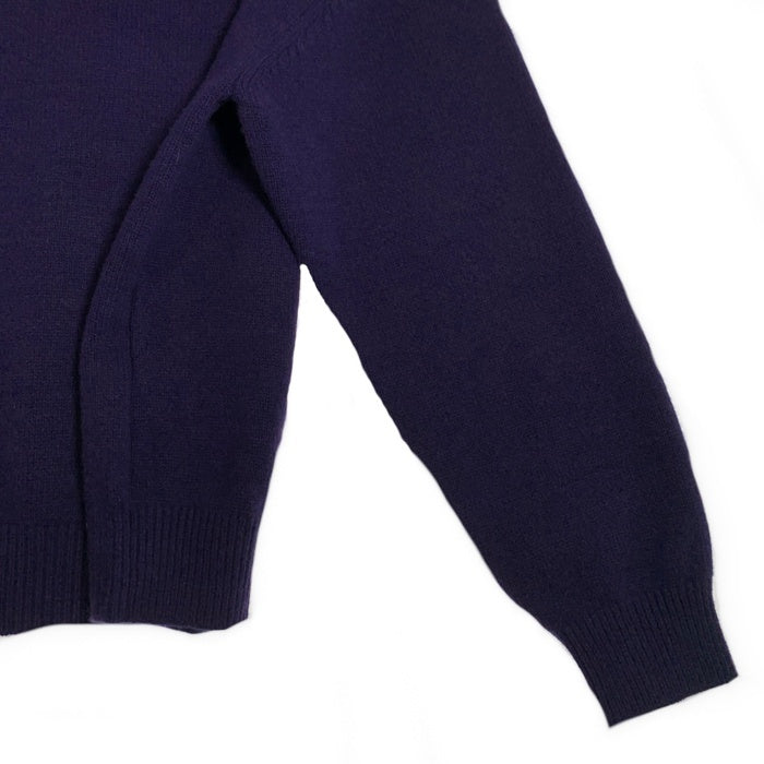 WACKO MARIA ワコマリア V NECK SWEATER Vネックセーター ウールニット パープル 25FW-WMK-KN09 Size L 福生店