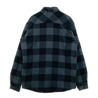 HARLEY DAVIDSON ハーレーダビッドソン 裏地キルティング チェックシャツ ブラック×グレー sizeM 瑞穂店