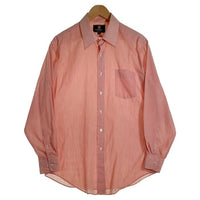 80's~90's GIVENCHY MONSIEUR ジバンシィ ムッシュ ストライプ柄 長袖 シャツ レッド Size 16 1/2 福生店