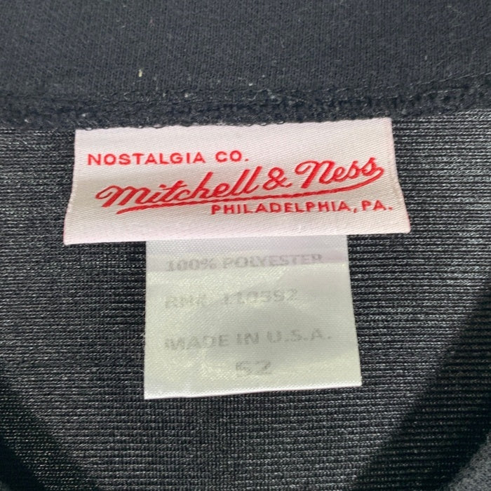 Mitchell & Ness ミッチェルアンドネス NFL Washington Redskins ワシントン レッドスキンズ 半袖 フッドボール シャツ ジャージ ブラック レッド イエロー ホワイト USA製 Size 52 福生店