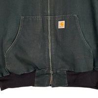 90-00's Carhartt カーハート アクティブジャケット ダック地 パーカー ブラック メキシコ製 J131 BLK Size XL-R 福生店