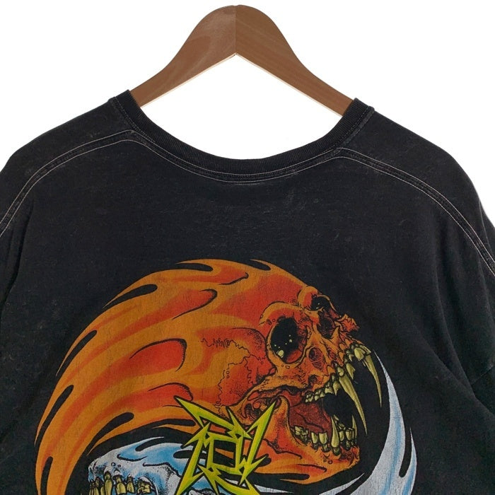 METALLICA メタリカ Pushead パスヘッド プリント 半袖 Tシャツ 2018コピーライト Bravado ブラック Size XL 福生店