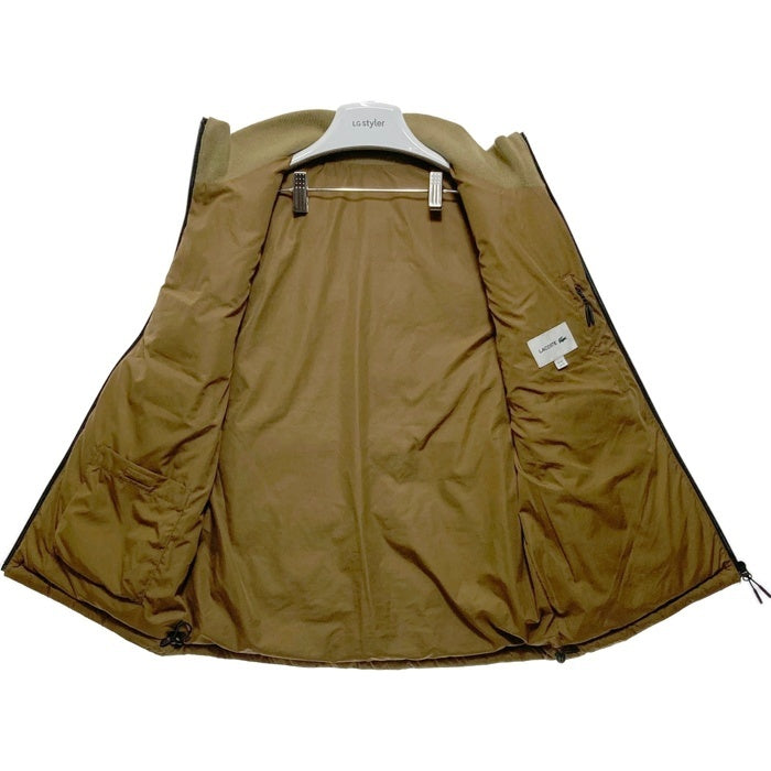 LACOSTE ラコステ BH079EL CLOMAX 止水ジップ 中綿ベスト ブラウン sizeXS 瑞穂店